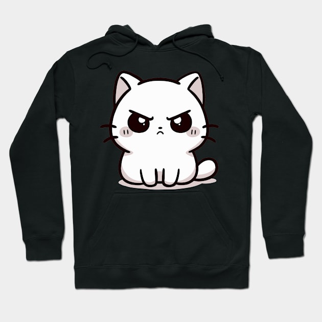 angry cat Hoodie by ArtisticBox